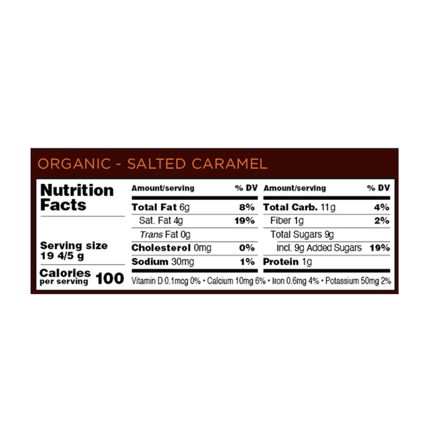 Dark Chocolate Salted Caramel Mini Bar (Organic)