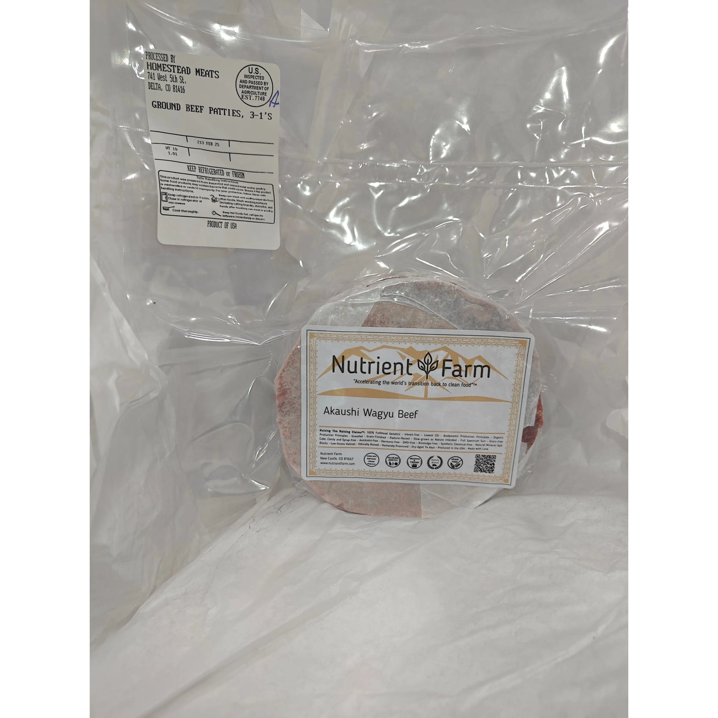 Burger Patties 1/3 Lb. 3-Pack (100% Grassfed Akaushi Wagyu Beef)