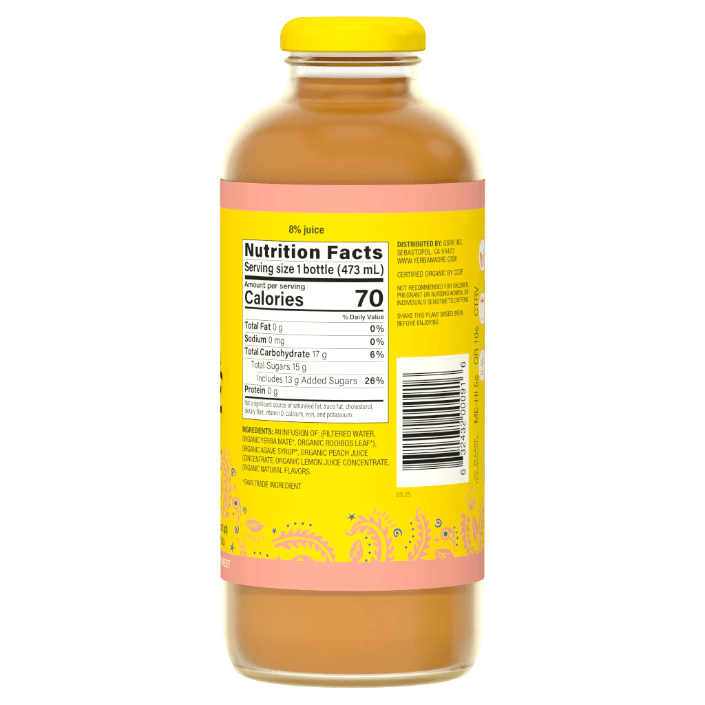 Yerba Madre Tereré Summer Peach in Glass (Organic)