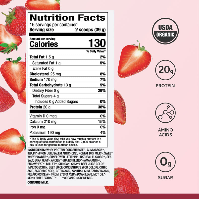 Whey Protein - Strawberry (Organic)