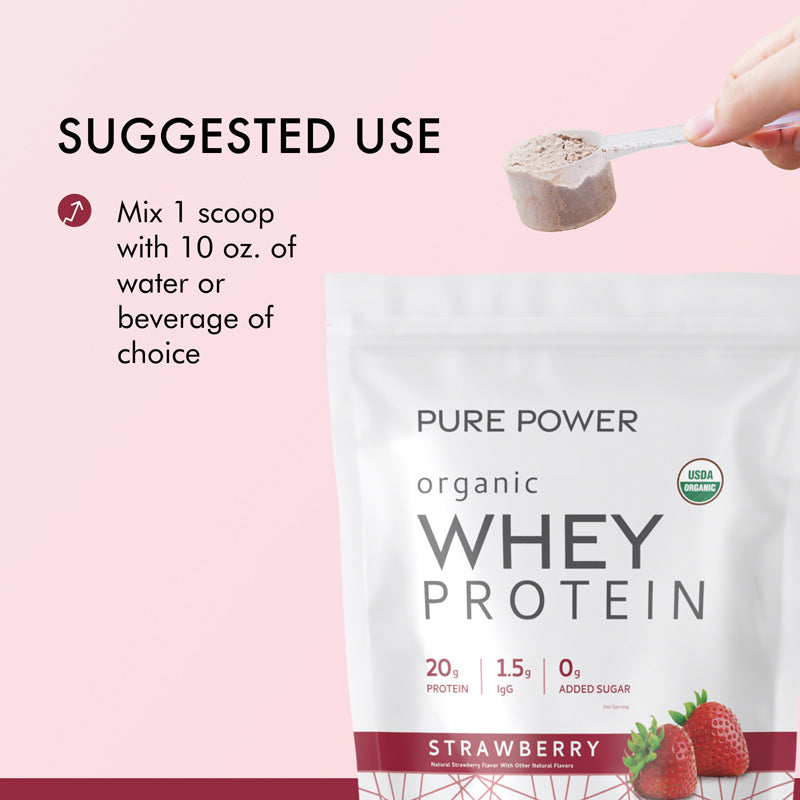 Whey Protein - Strawberry (Organic)