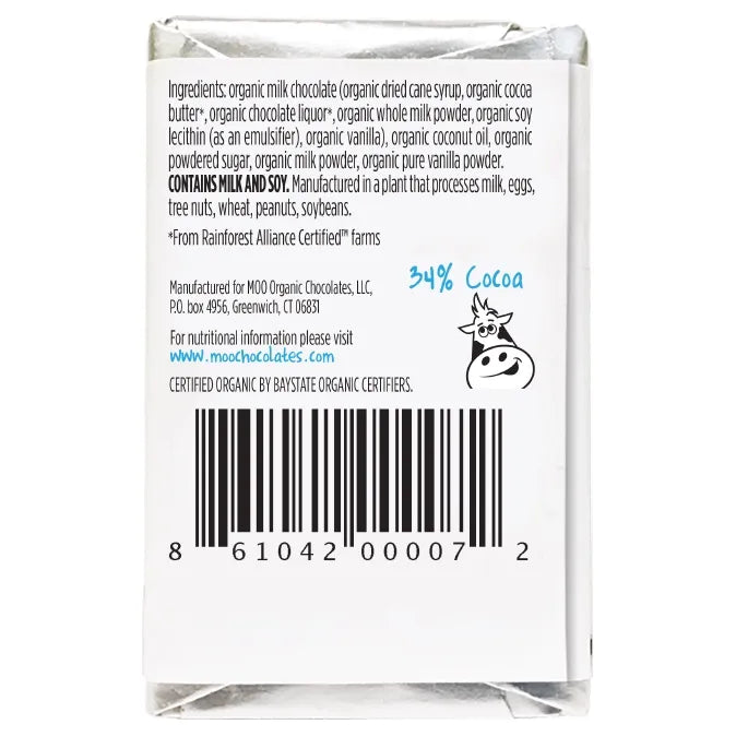 Creamy Milk & Milk Chocolate Mini Bar (Organic)
