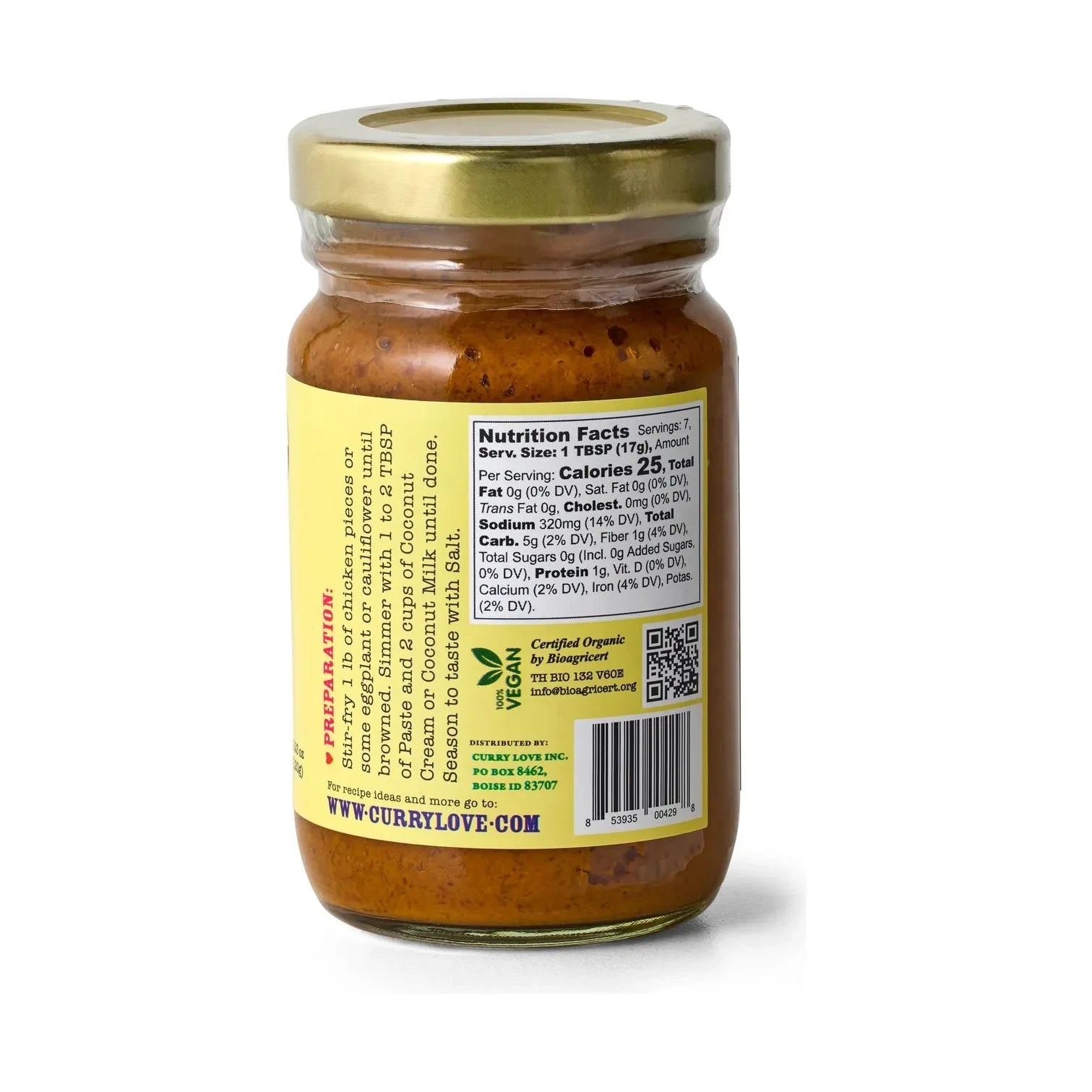 Yellow Thai Curry Paste (Organic)