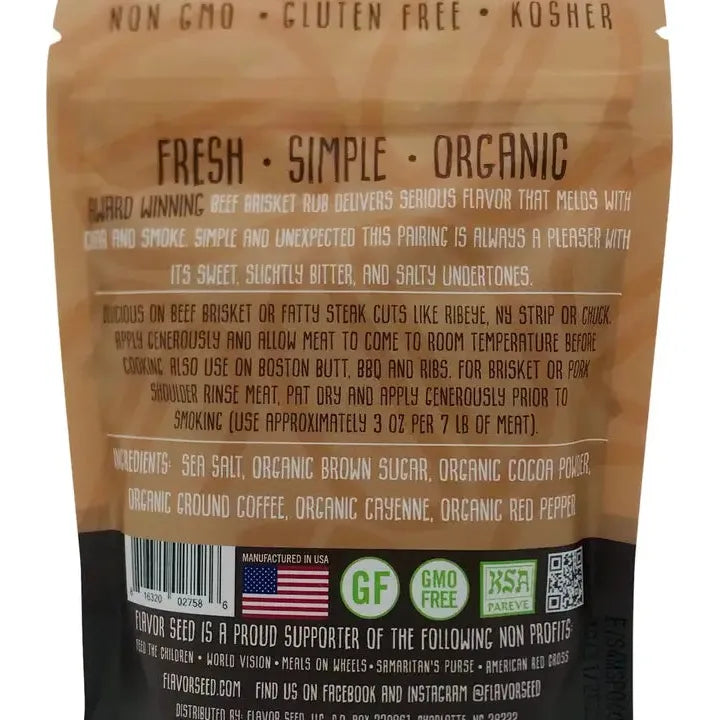 Cocoa Butter Chocolate Coffee BBQ Dry Rub (Organic)