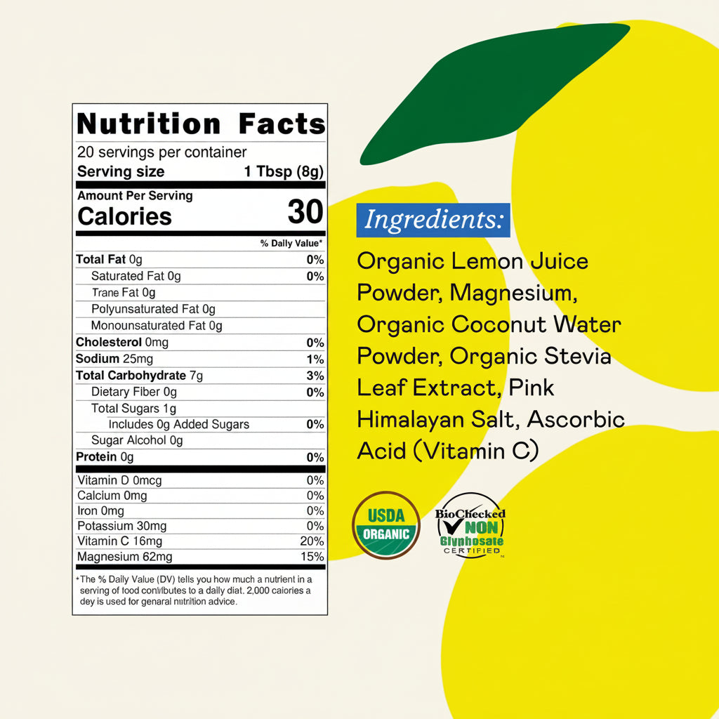 Electrolytes Lemon (Organic)