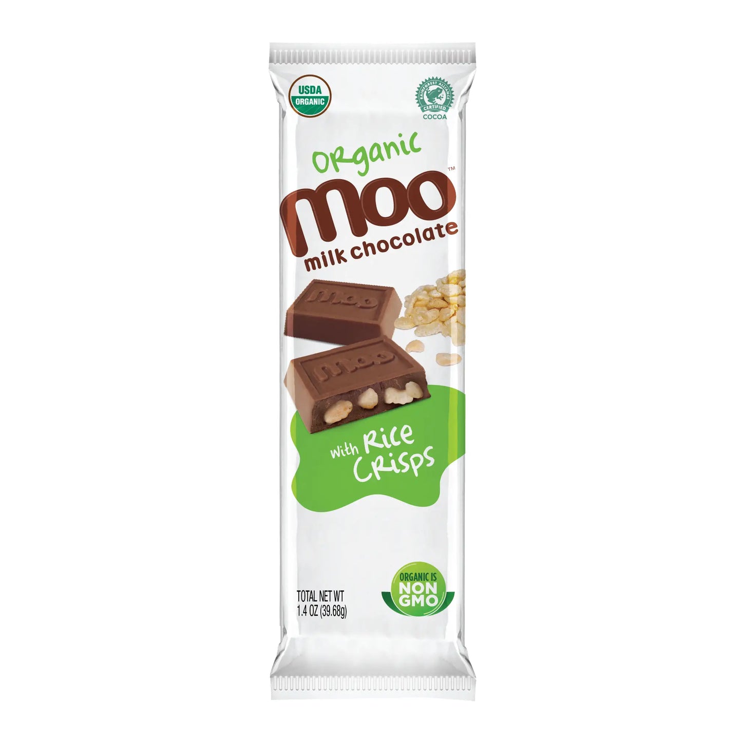 Rice Crisps & Milk Chocolate Large Bar (Organic)
