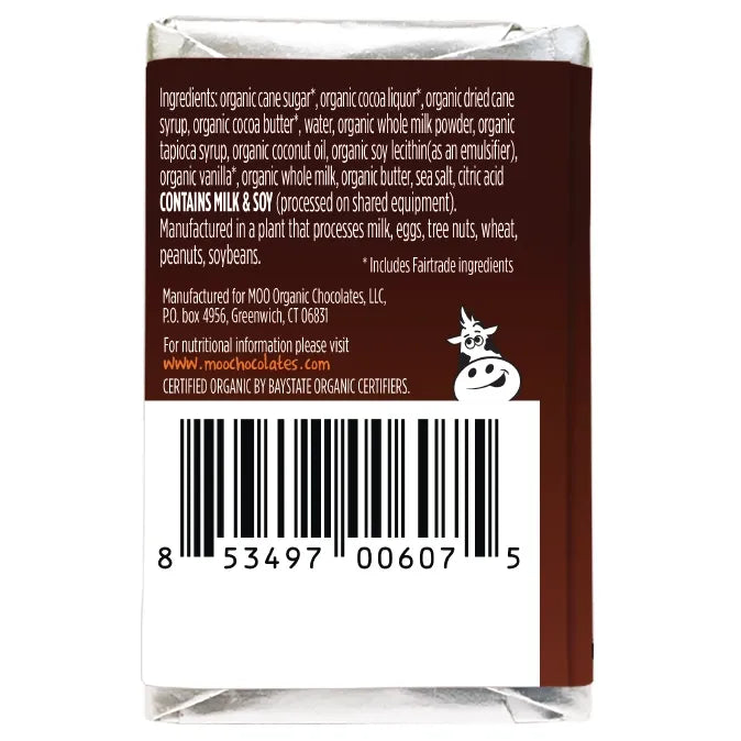 Dark Chocolate Salted Caramel Mini Bar (Organic)