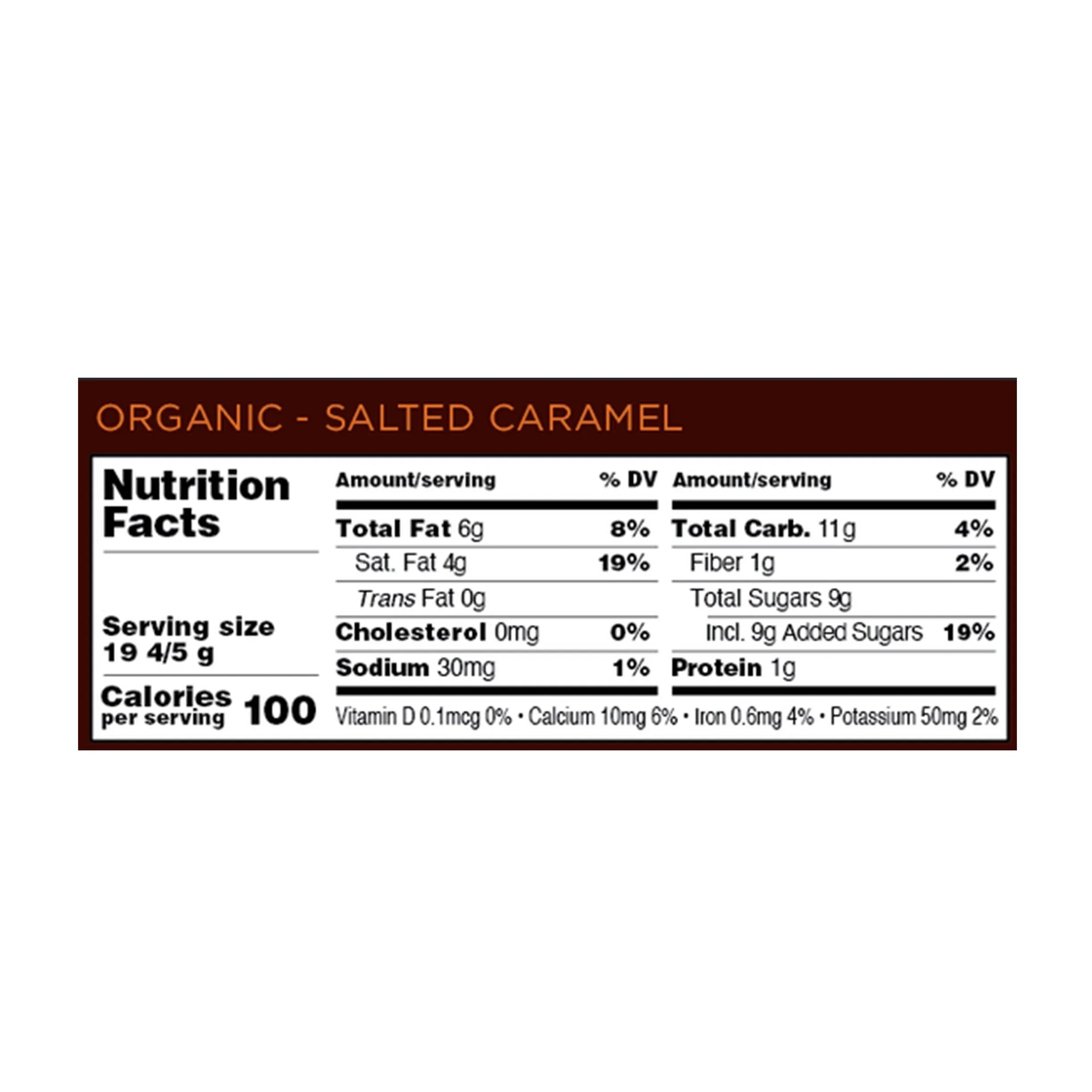 Dark Chocolate Salted Caramel Mini Bar (Organic)