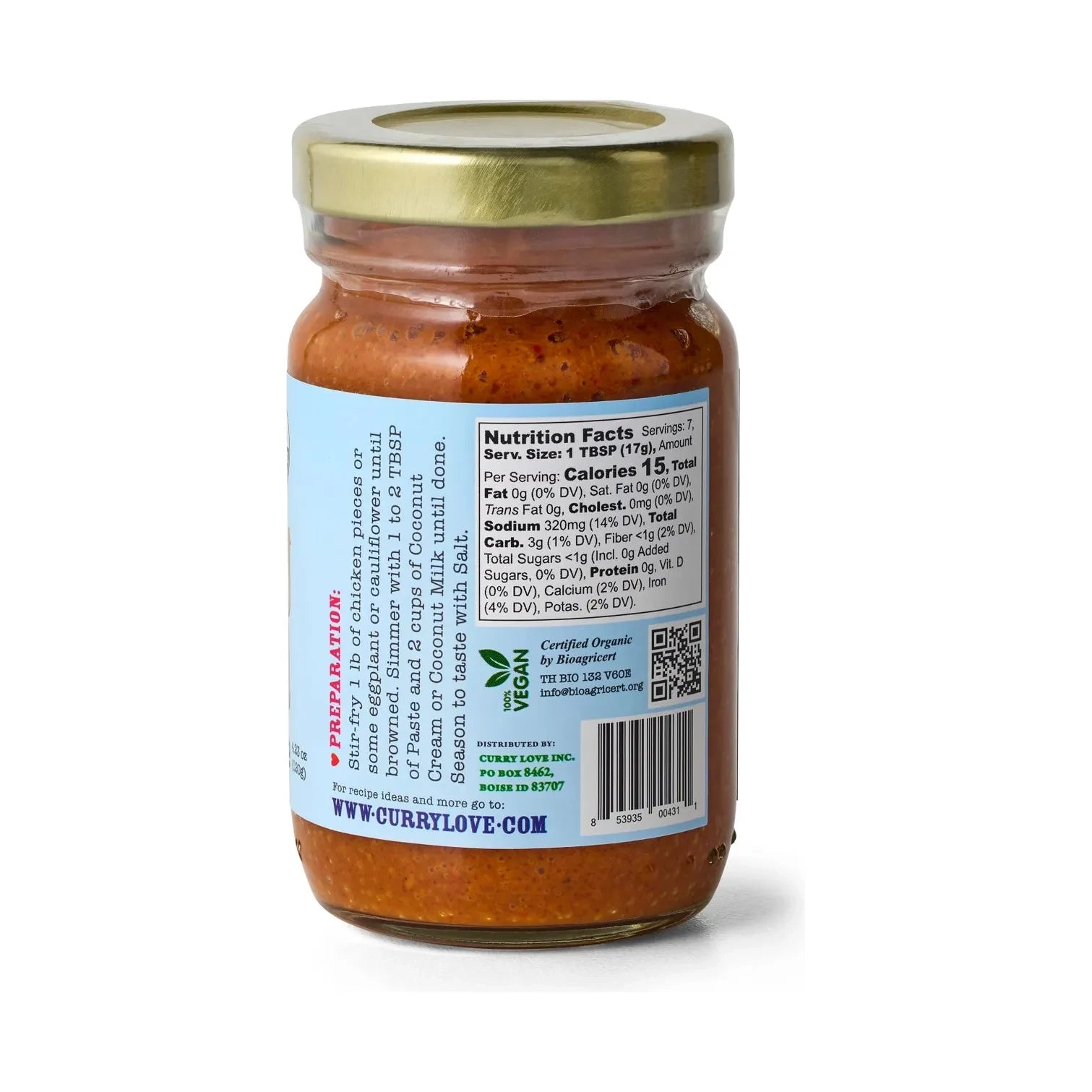 Panang Thai Curry Paste (Organic)