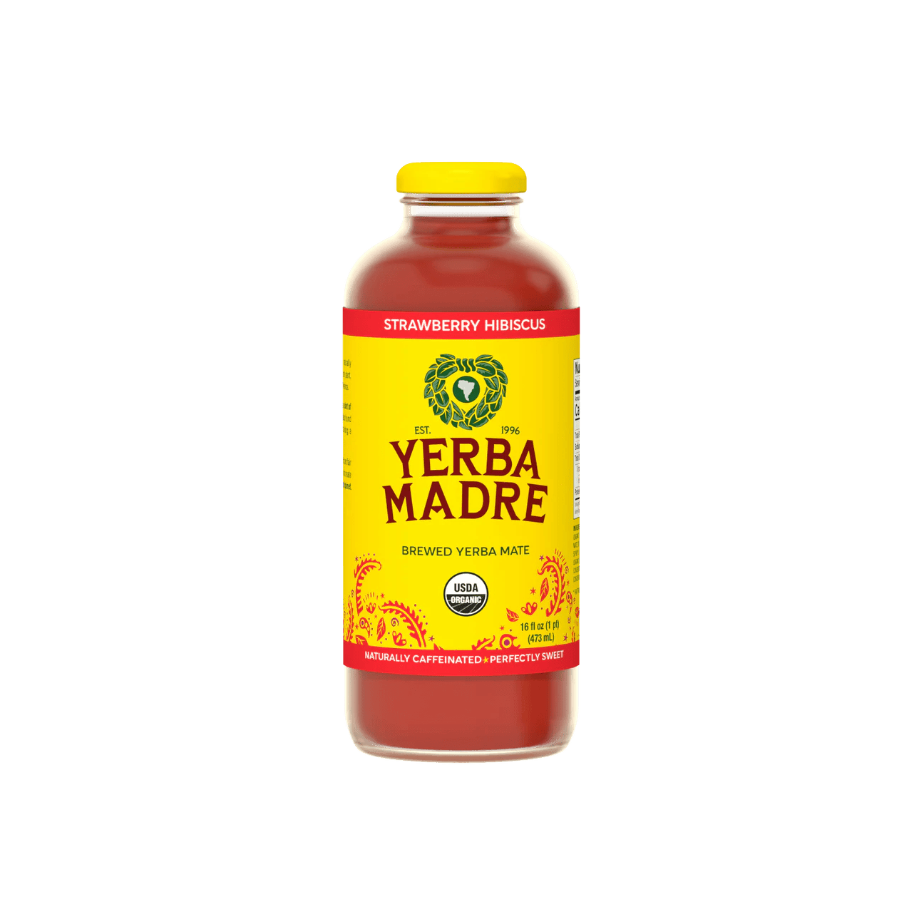 Yerba Madre Tereré Strawberry Hibiscus in Glass (Organic)