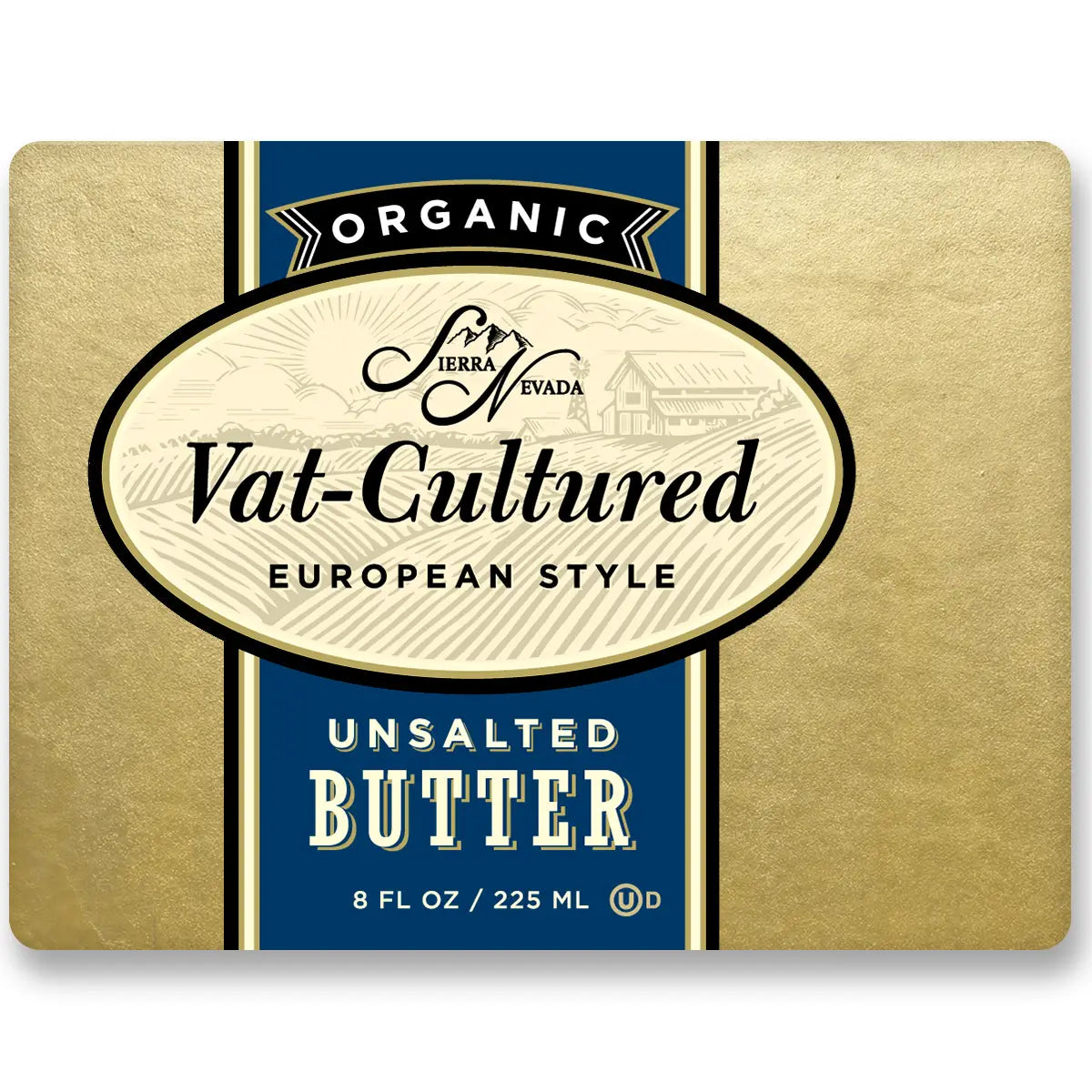 Unsalted Butter Vat Cultured Euro-Style (Organic)