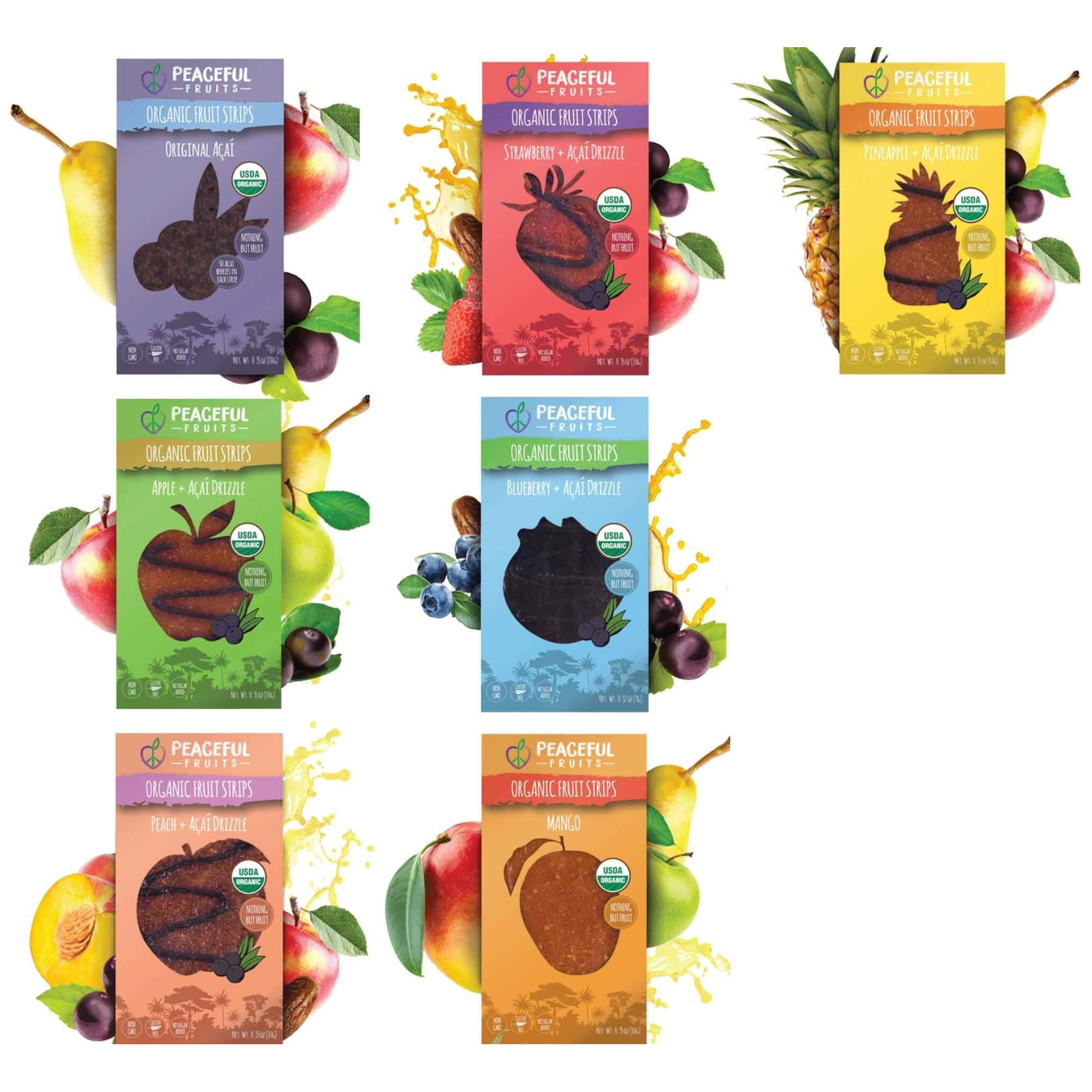 Fruit Strip Mixed Assortment 7 flavors (Organic)