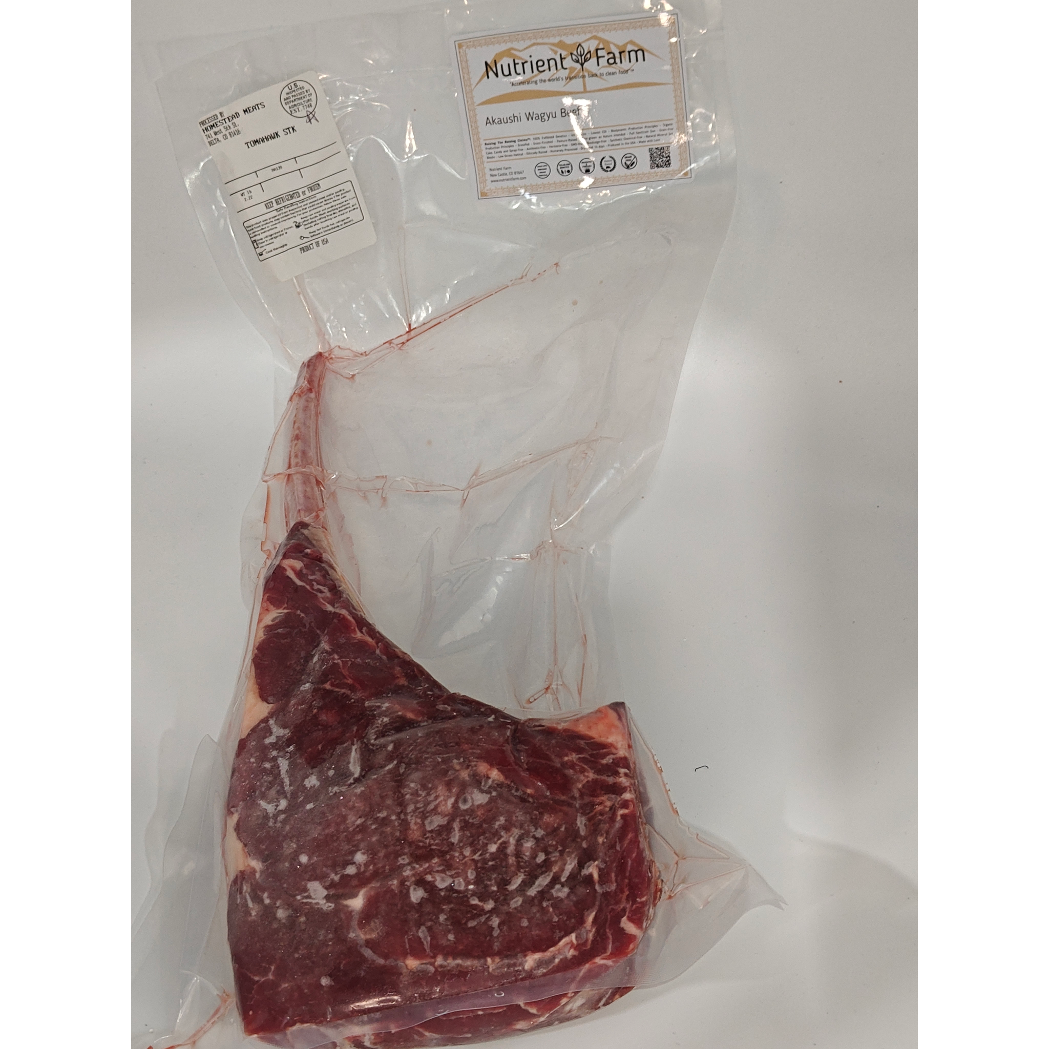 Tomahawk Rib Steak (100% Grassfed Akaushi Wagyu Beef)