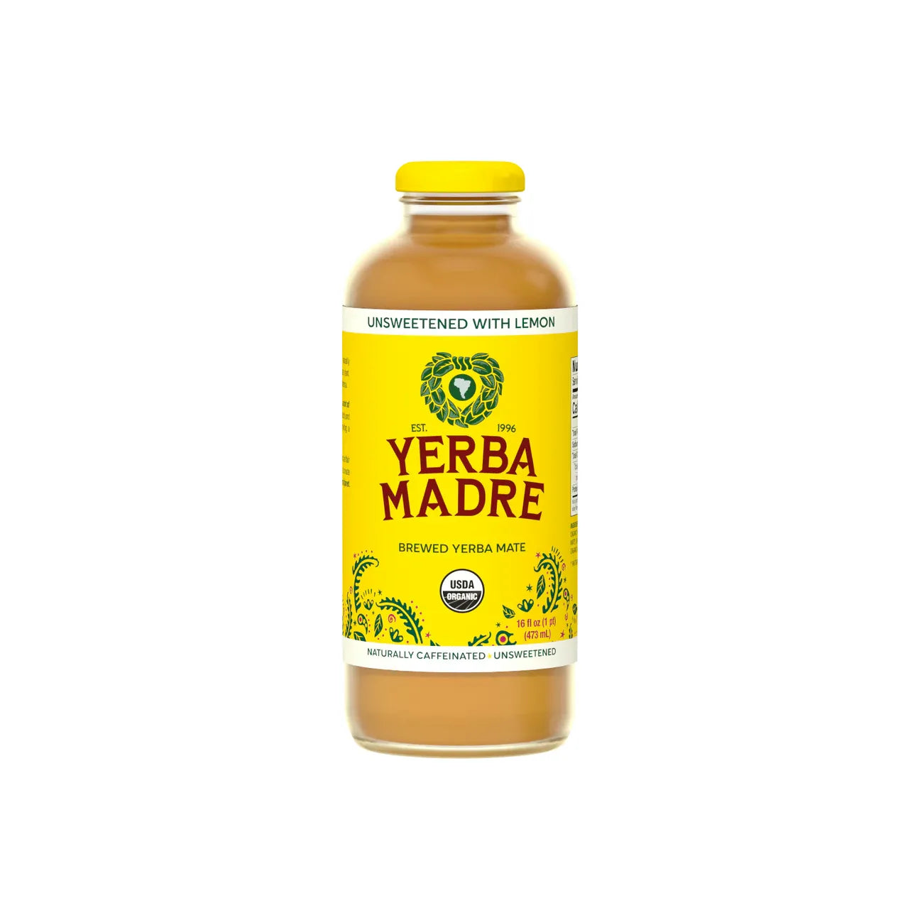 Yerba Madre Tereré Unsweetened with Lemon in Glass (Organic)
