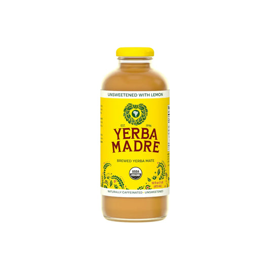 Yerba Madre Tereré Unsweetened with Lemon in Glass (Organic)