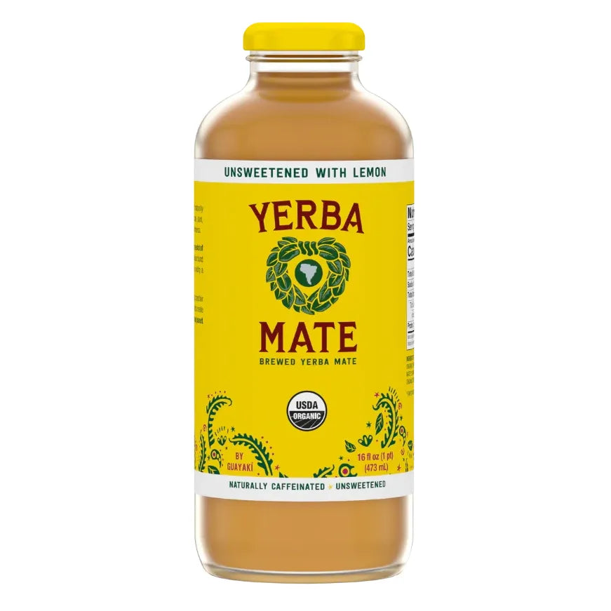 Yerba Mate Tereré Unsweetened with Lemon in Glass (Organic)
