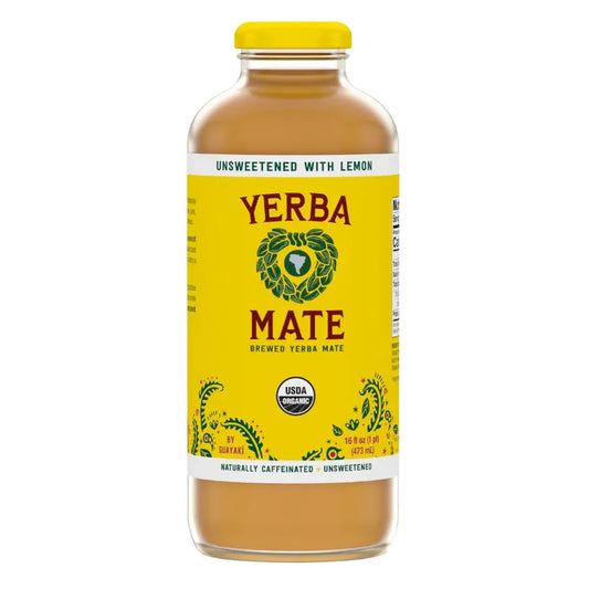 Yerba Mate Tereré Unsweetened with Lemon in Glass (Organic)