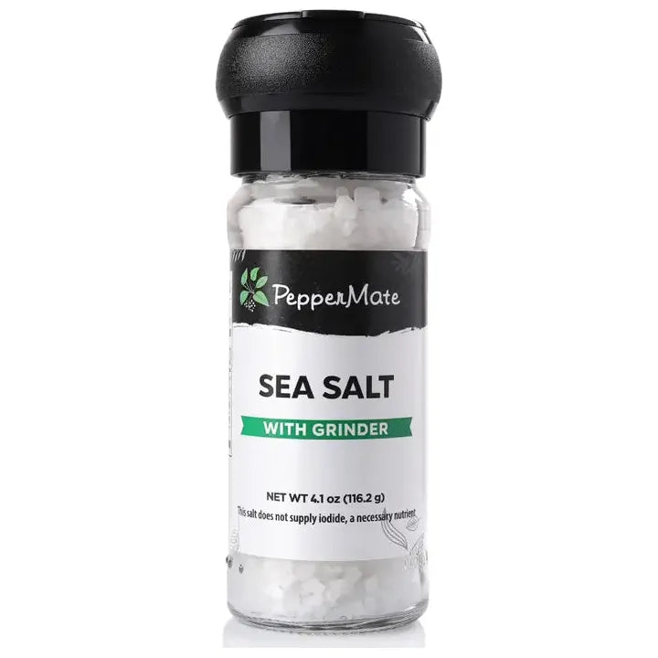 Sea Salt Grinder in glass