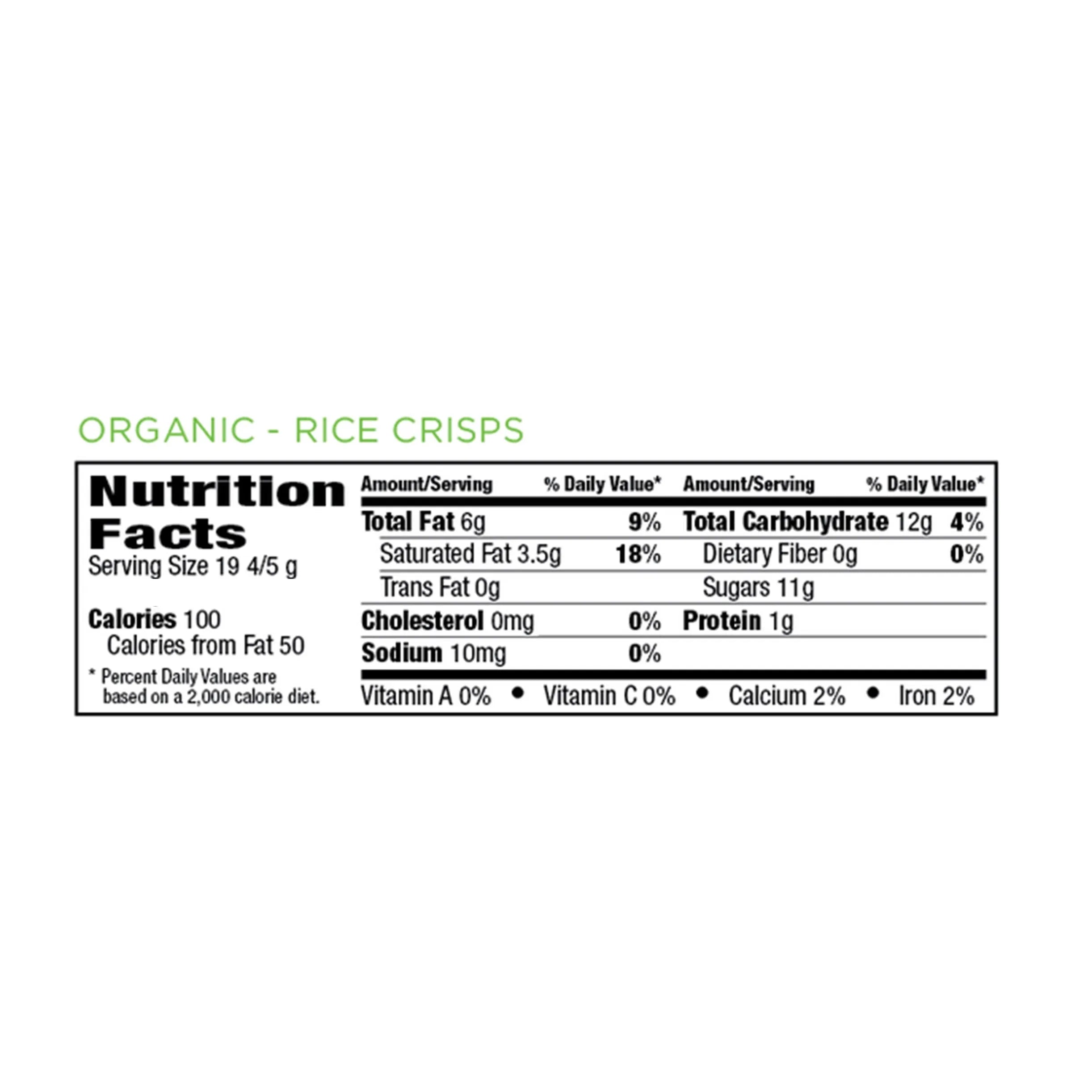 Rice Crisps & Milk Chocolate Mini Bar (Organic)