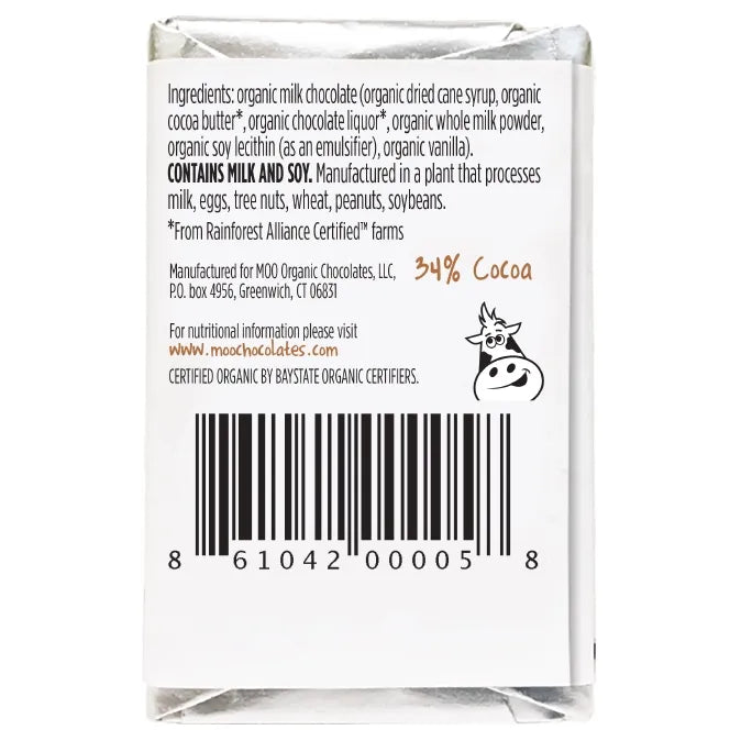 Solid Milk Chocolate Mini Bar (Organic)