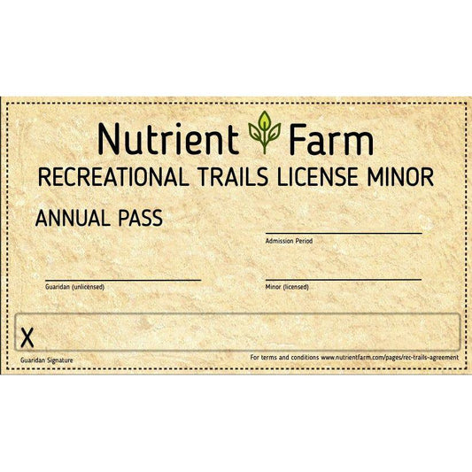 Recreational Trails Minor Annual Permit - Nutrient Farm