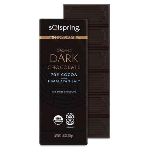 Solspring® Dark Chocolate Bars, Biodynamic® Organic - Nutrient Farm