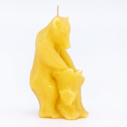 Syrup-free Carniolan Beeswax Candle Bear with Honey - Nutrient Farm