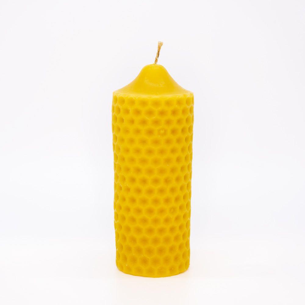 Syrup-free Carniolan Beeswax Candle Cylinder Honeycomb - Nutrient Farm