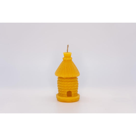 Syrup-free Carniolan Beeswax Candle Old Skep Beehive - Nutrient Farm