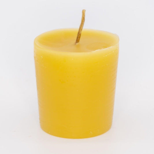 Syrup-free Carniolan Beeswax Candle Votive - Nutrient Farm